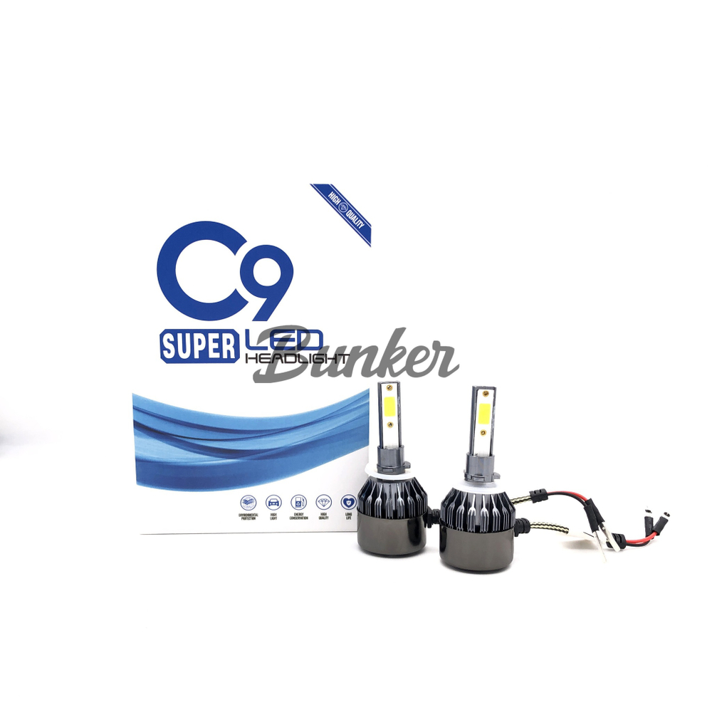 Светодиодные лампы C9, цоколь H27 в головной свет, (компл)