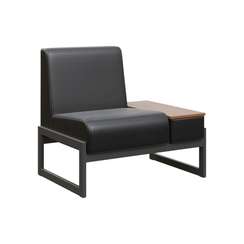 Module Диван одномест. столик унив. MD.D1-ST1 Oregon 16/Орех Гварнери/Металл Черный 980*700*800