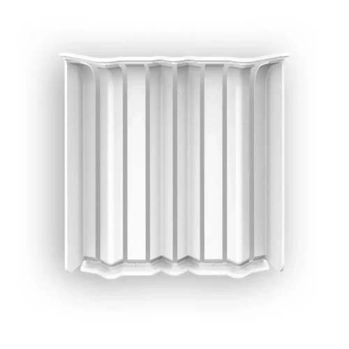 Накладки для плинтуса Идеал Дюра напольный округлый 80мм 001 Белый (2 набора из 8 элементов) во флоупаке