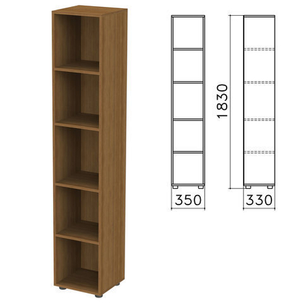 Шкаф (стеллаж) "Канц", 350х330х1830 мм, 4 полки, КК32.9