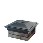 Колпак полимеркомпозитный Monblan 385*385 (1,5 кирпича) серый