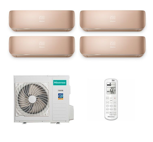 Мульти сплит-система Hisense на 4 комнаты (20+20+20+20 кв.м.) Champagne