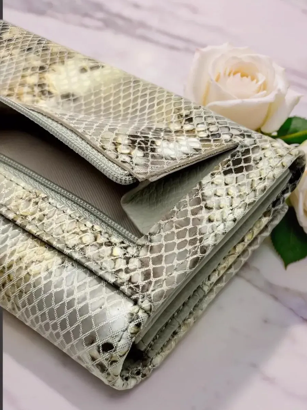 Компактный кошелек из натуральной кожи бордо-красный