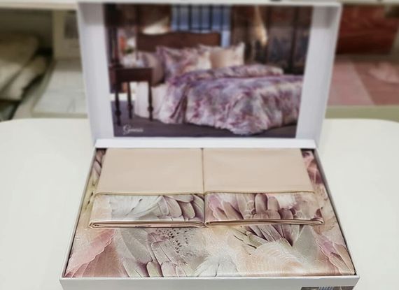 Постельное белье Genesis бежевое TIVOLYO HOME Турция