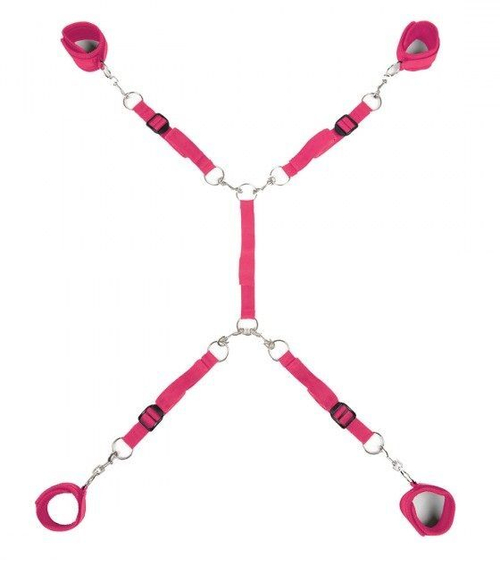 Ярко-розовый набор фиксаций на кровати Classic Bed Spreader