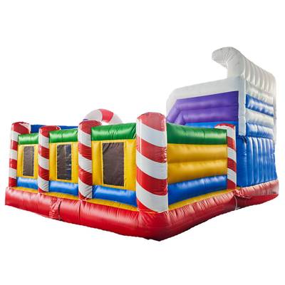 Коммерческий надувной батут «Веселый домик»,  6*5*4 м