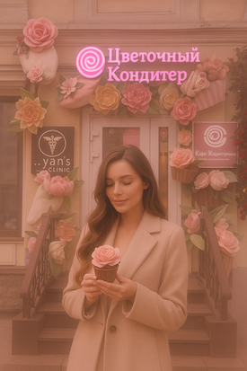 Летний фасад Цветочного Кондитера: когда десерты становятся вдохновением
