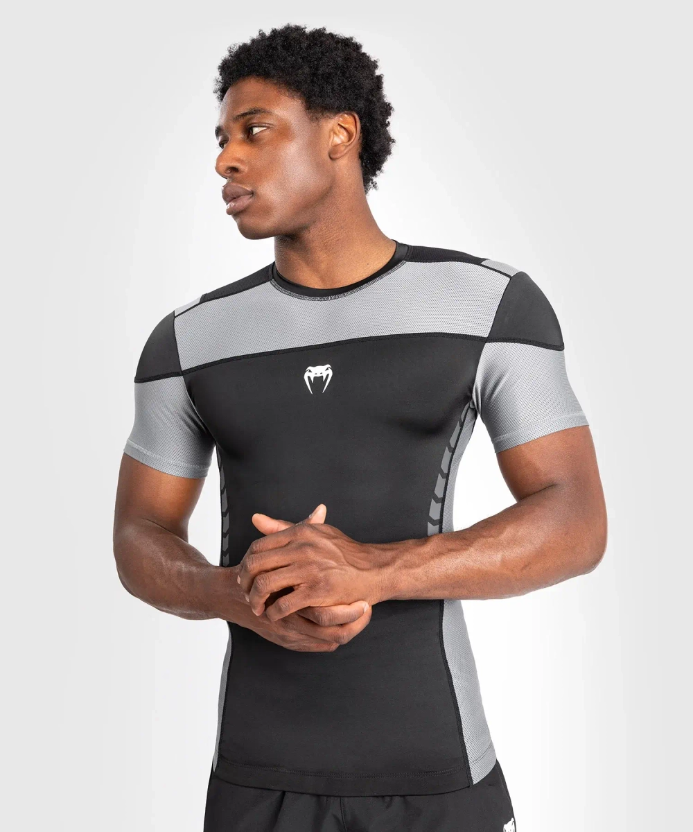 рашгард Venum Tempest SS Black\Grey