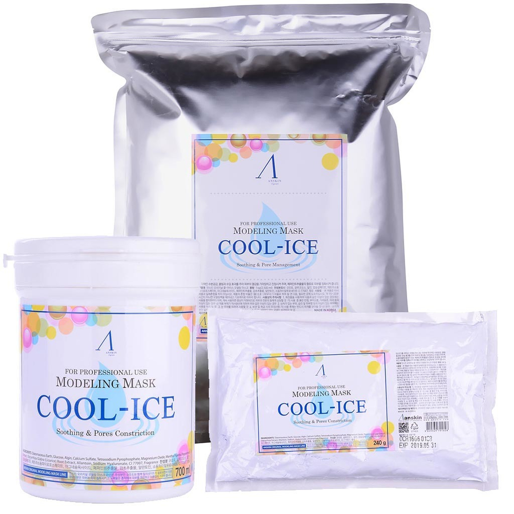 Anskin Cool-Ice Modeling Mask маска альгинатная с охлаждающим и успокаивающим эффектом