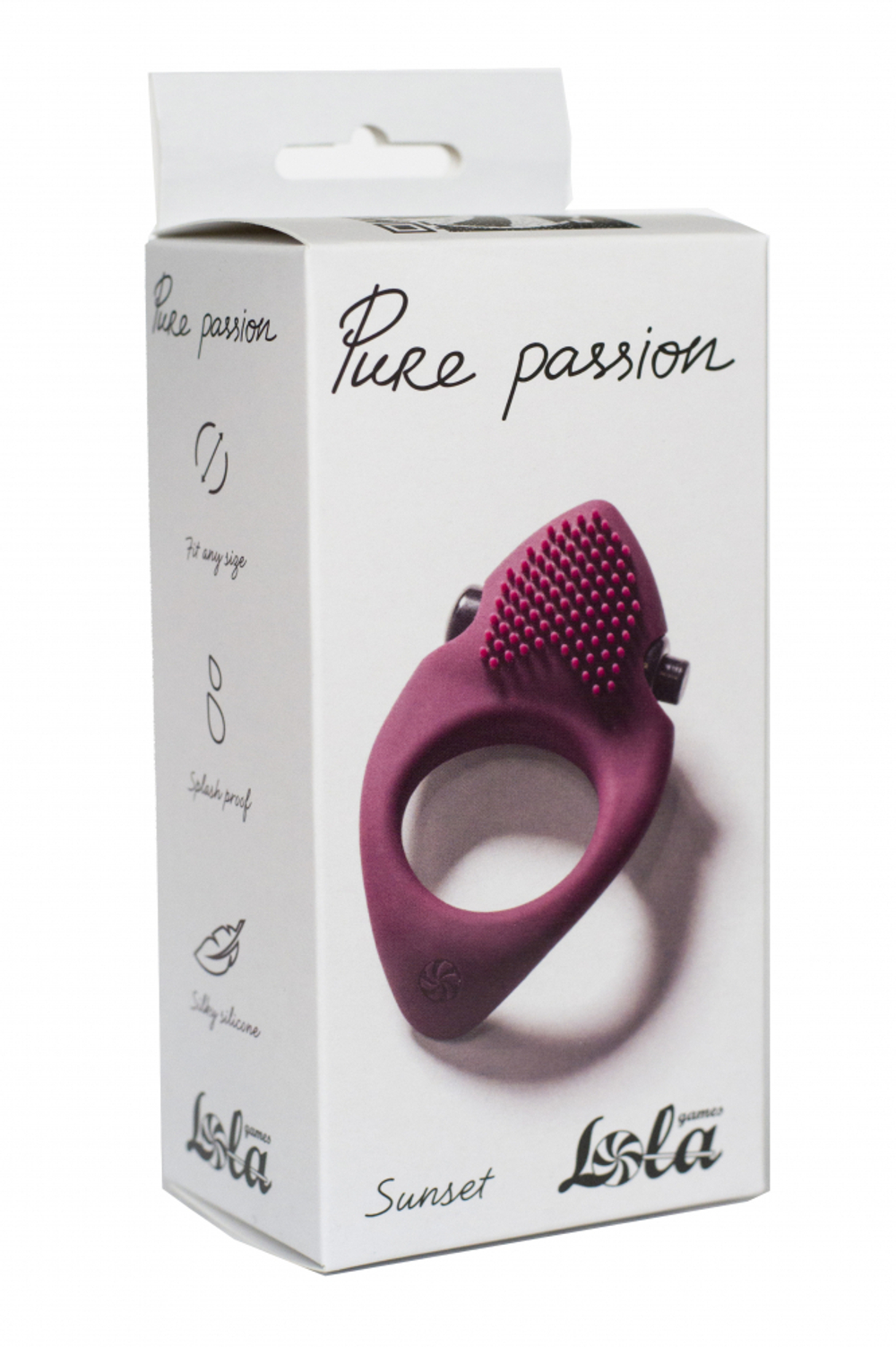Эрекционное виброкольцо Pure Passion Sunset Wine red 1302-02lola
