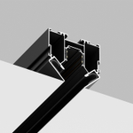 Встраиваемый магнитный трек в натяжной ПВХ потолок Crystal Lux CLT 0.134 01 L2000 BL