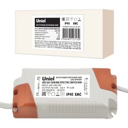 UED-ULP-36W-MB EFFECTIVE SWITCH DIM Блок питания диммируемый для светодиодных панелей ULP-36W Effective. TM Uniel