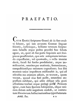 Scriptores erotici Graeci. Volume 1 | Achilles Tatius