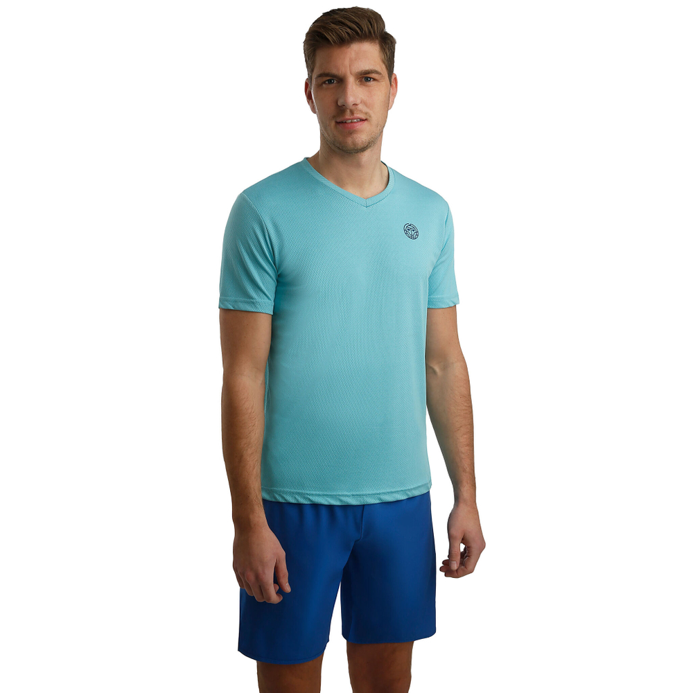 Мужское теннисное поло BIDI BADU Ted Tech T-Shirt Men - Light Blue