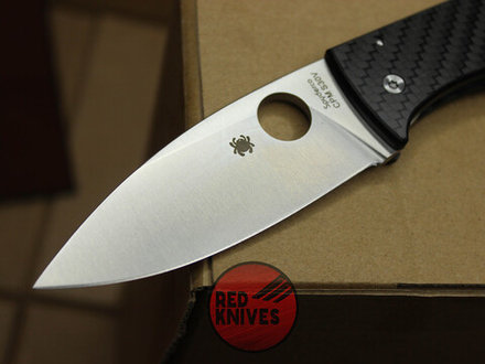 Нож Spyderco Bodacious - рукоять карбон, клинок сатин