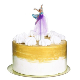 Топпер «Балерина» с фатином фиолетовая