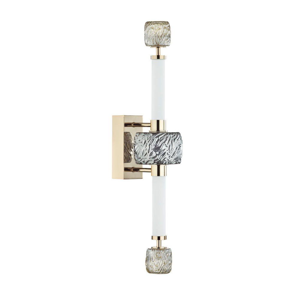 5426/28WL L-VISION ODL_EX24 000 золотой/белый/дымчатый/коньячный/металл/стекло/акрил Бра LED 28W 3000K KLIFF