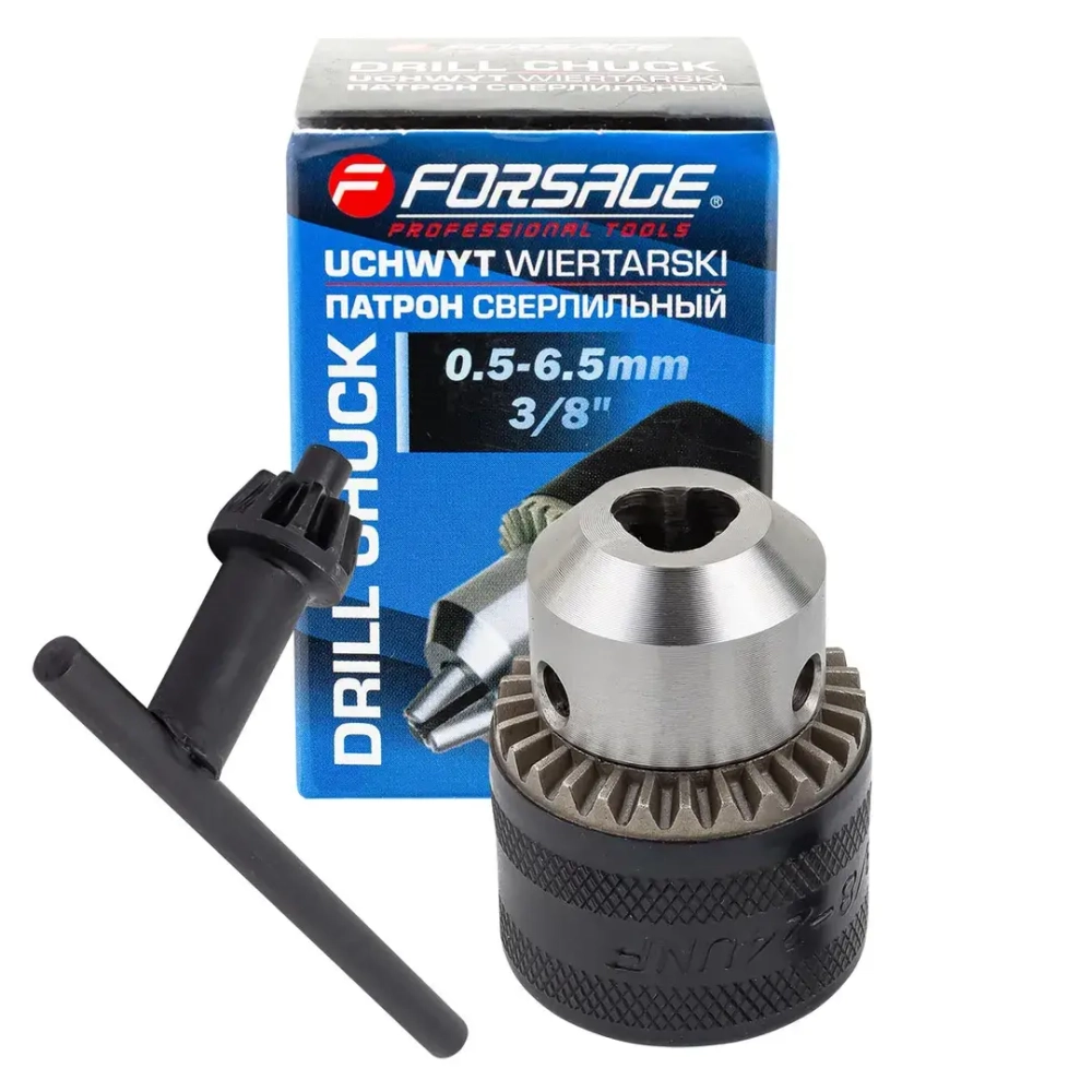 Патрон цанговый для дрели (0.6-6мм, 3/8'') Forsage F-G00529