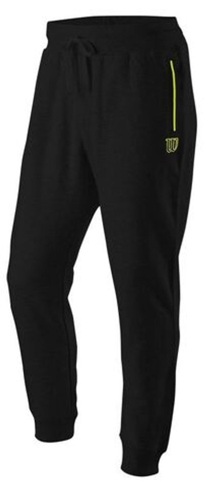Мужские теннисные штаны Wilson Chi Ctn Jogger M - black