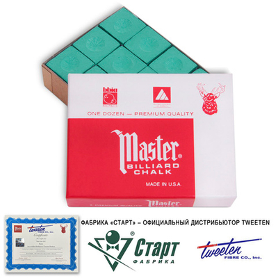 Мел Tweeten Master зеленый (12 шт)