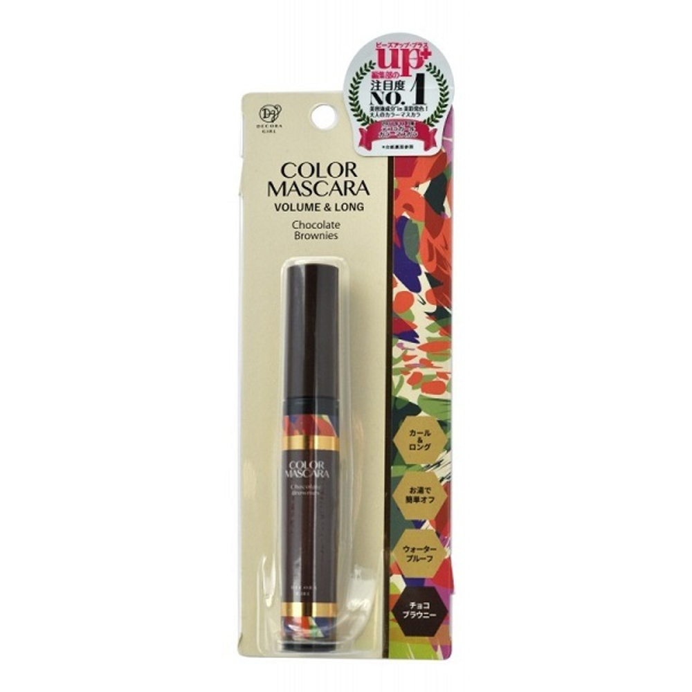 Тушь для ресниц коричневая Удлинение и объем Decora Girl Color Mascara Chocolate Brownies Volume&Long