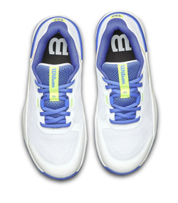 Женские Кроссовки теннисные Wilson Intrigue Pro - white/amparo blue/safety yellow