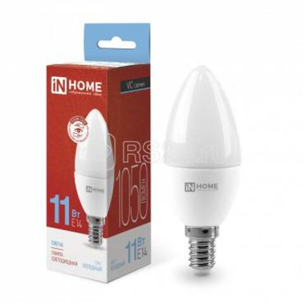 Лампа светодиод. Е14 11Вт LED-СВЕЧА-VC 6500К 820Лм IN-HOME
