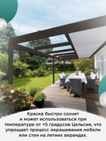 Краска для мебели, дерева и пластика матовая без запаха Гумвнутрянка палисандр 1 литр.