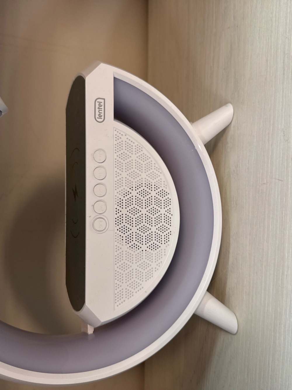 Колонка LENTEL 3в1 ночник, беспроводная зарядка, колонка. OS-1116