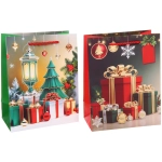 Пакет подарочный «Северная сказка» 23*18*10 см, микс