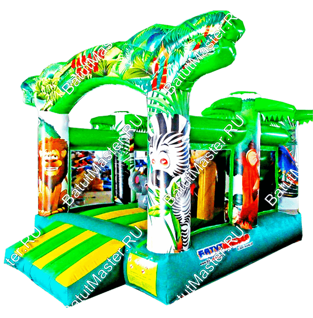 Коммерческий надувной батут "Национальный парк" 4*3*3 м