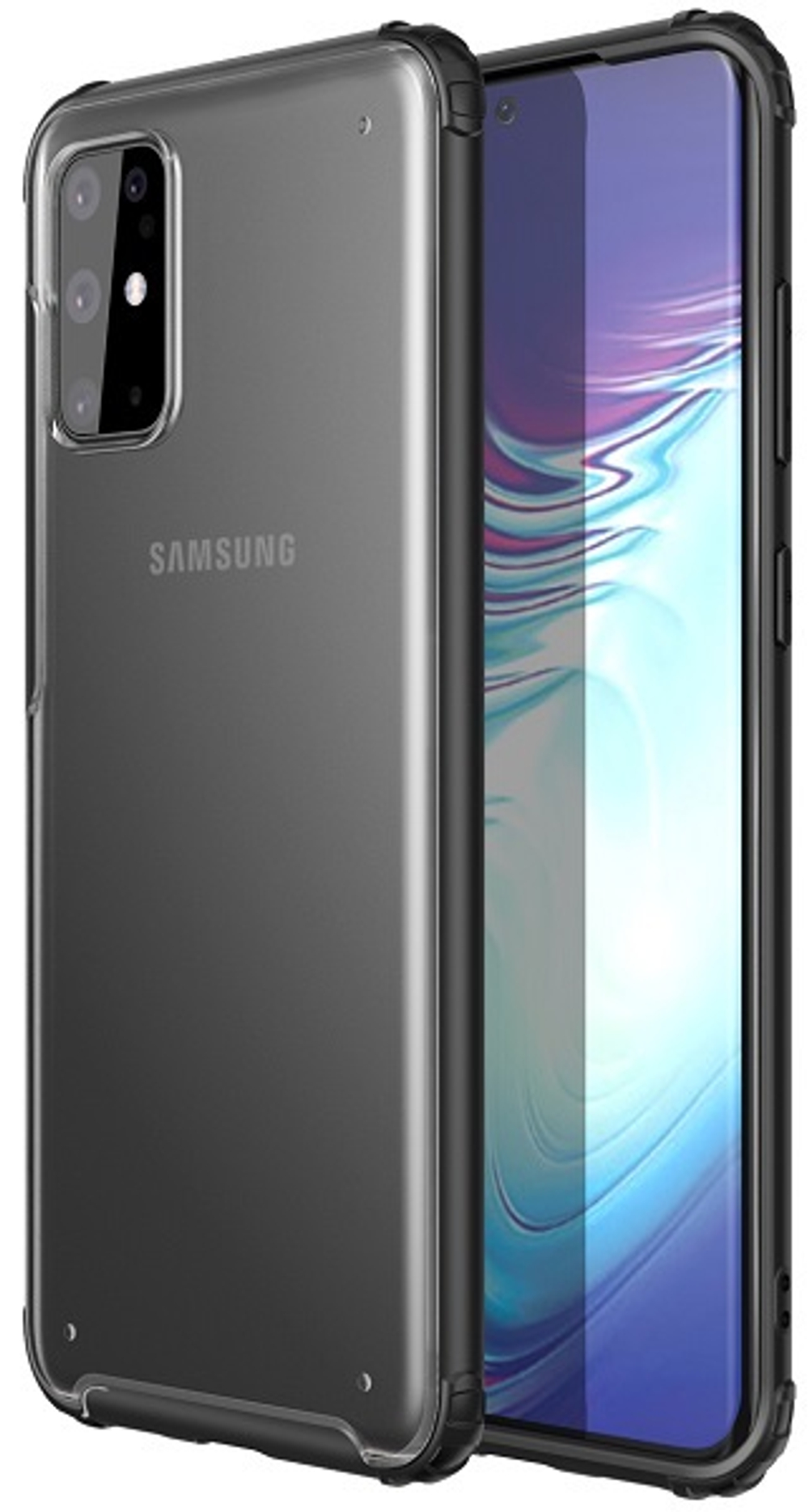 Чехол на Samsung Galaxy S20 прозрачный корпус, серия Ultra Hybrid от Caseport