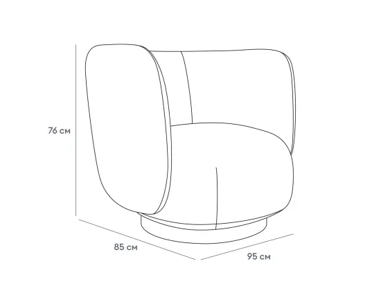 Кресло Lucca вращающееся 823174