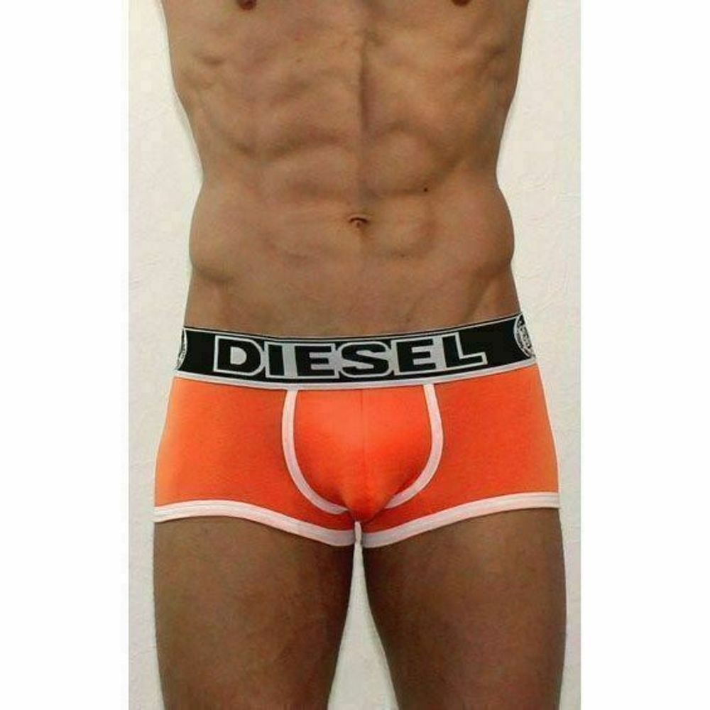 Мужские трусы боксеры оранжевые Diesel Only the Brave Orange Boxer DIS0189