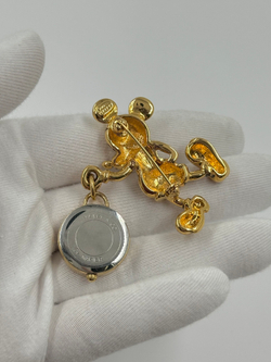 Брошь Микки Маус с подвеской-часы Disney Napier