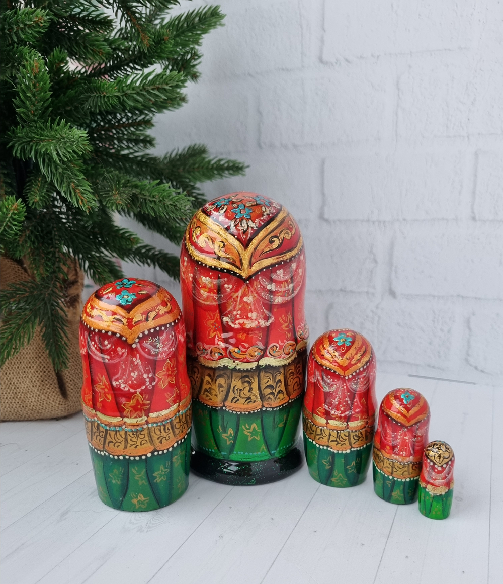 Матрешка Санкт-Петербург 15см 5 мест