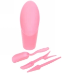 Набор садовых инструментов «Алоэ» для пересадки саженцев,суккулентов 4 предмета, цвет розовый