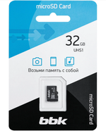 MicroSDHC 32GB UHS1 Class10 ВВК