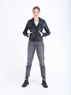 Косуха кожаная куртка женская Турция