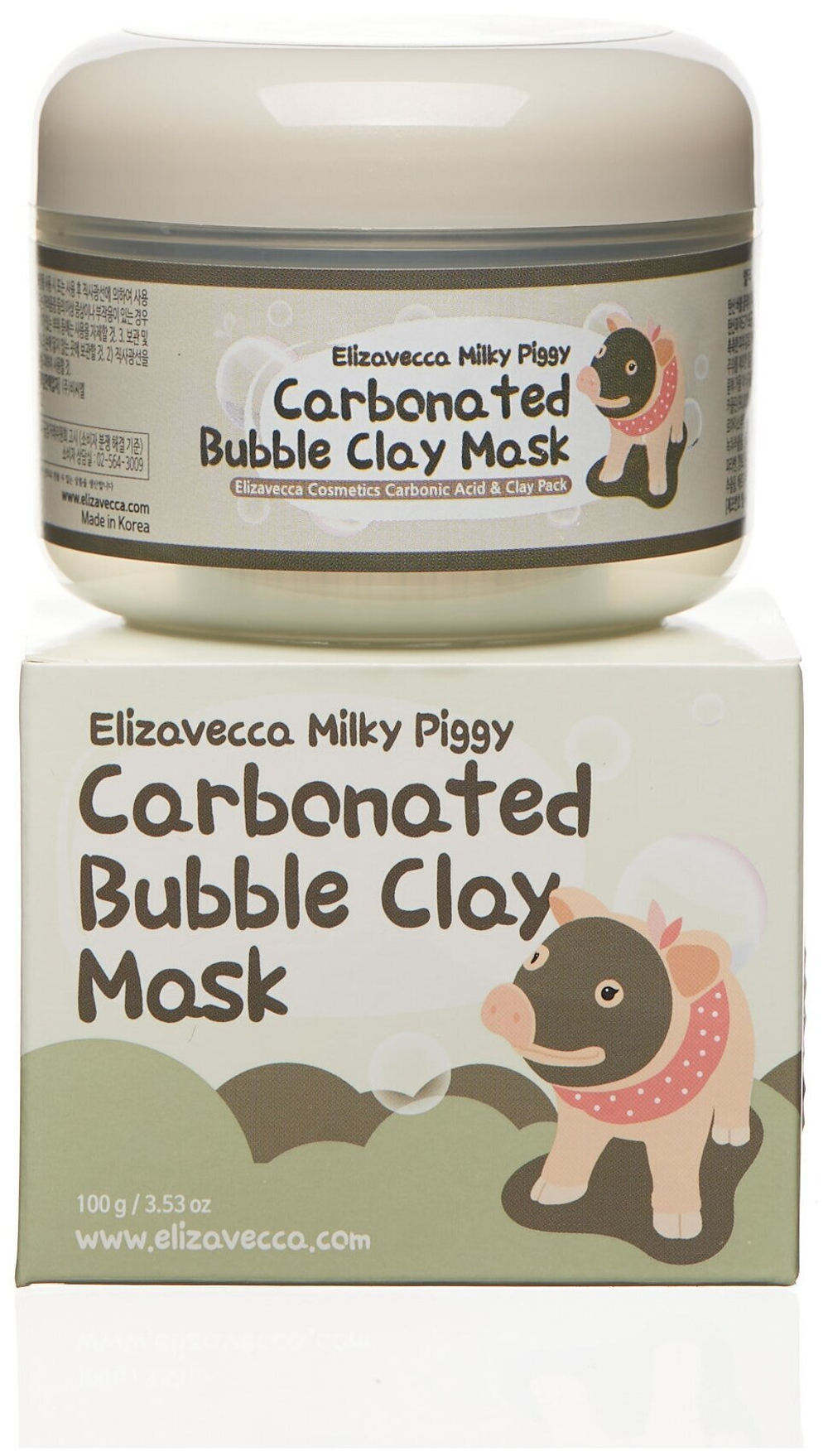 Elizavecca Milky Piggy пузырьковая глиняная маска, 100 г, 100 мл