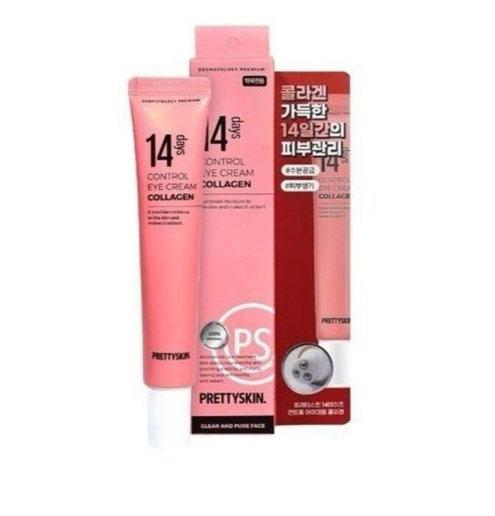 PrettySkin 14 Days Control Eye Cream Collagen Крем 14 дней для кожи вокруг глаз с коллагенном, 30 мл