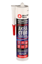 Герметик силиконовый "Masterteks" аквастопплесень белый 280мл