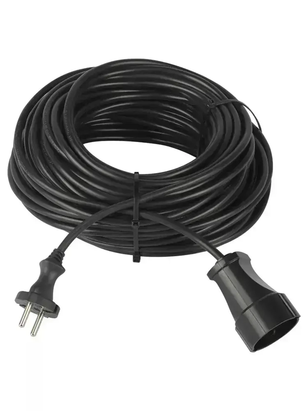 Удлинитель силовой 30м в бухте Intro UP1300-2x1 без заземления 1 розетка ПВС 2х1мм, строительный садовый для газонокосилки и триммера