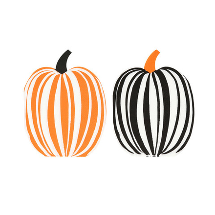 Салфетки "Тыква в полоску "Halloween" 16 шт. (2025)