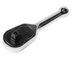 Ключ трещотка 1/4" 45 зубьев 89мм укороченная металлическая рукоятка JTC