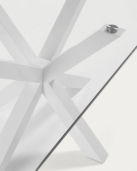 Стол Arya 160x90 стекло белый