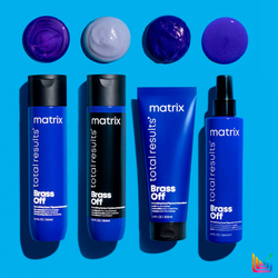 Matrix Total Results Brass off - лак для волос, нейтрализующий желтоватый оттенок /   0  ml  / GTIN 884486496492