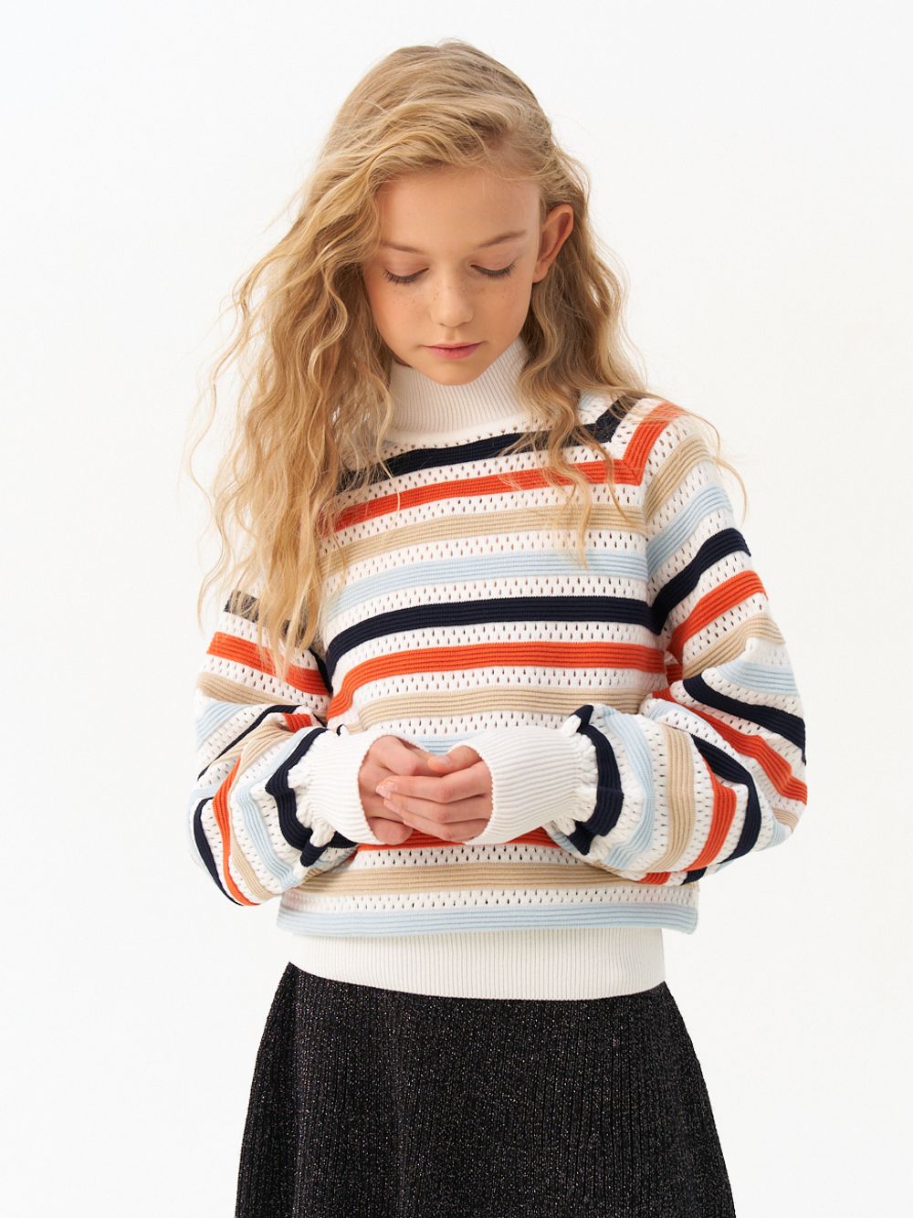 Джемпер для девочки AT1215 мультиколлор