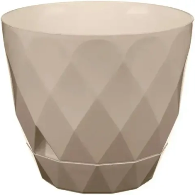 Горшок для цветов Laurel D175мм, 2,3л с поддоном (бежевый)