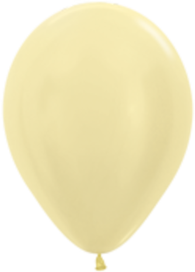 Латексный шар перламутр жёлтый 12"
